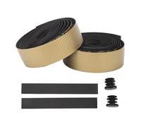 RASTKY Nastro Manubrio Bici Resistente All'abrasione Doppio Assorbimento degli Urti per Biciclette da Ciclismo su Strada, Materiale EVA PU per Volante (GOLD)