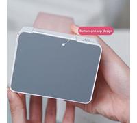 RASTKY Organizer in Cotone per Trucchi Comodo Dispenser di Dischetti di Cotone Trasparente per la Pelle Sana, Porta Dischetti di Cosmetici per Toeletta Rosa 2,4" 50 Pezzi (WHITE)