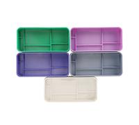 RASTKY Organizer Rettangolare per Strumenti di Riparazione Orologi, 5 Strati, Design Impilabile per Prevenire la Polvere, per Riporre Accessori per Orologi, Adatto per gli Appassionati del Fai da Te