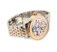 RASTKY Orologio Meccanico Scheletrato di Lusso da Uomo Orologio da Polso Meccanico Automatico Scheletrato di Lusso da Uomo Tourbillon da Polso con Fasi Lunari Numeri in Acciaio Inossidabile