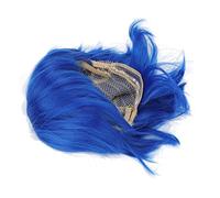 RASTKY Parrucca Cosplay Corta e Soffice per Uomo Capelli Sintetici per Feste in Costume Anime Capelli Sintetici Ad Alta Temperatura Blu
