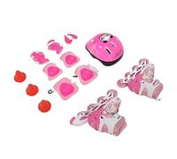 RASTKY Pattini in per Bambini con Ruote Luminose, Misura Regolabile per Aumentare la Fiducia e L'interazione Sociale, Adatti per Ragazzi e Ragazze, 1 Paio di Pattini con Lame in PVC