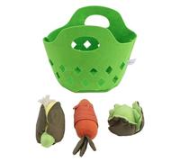 RASTKY Peluche di Verdure Set da Gioco Morbido per Bambini Cestino di Verdure Ripiene per Bambini Finta Cibo Set da 3 Pezzi per Coordinazione Occhio-mano e Sviluppo di abilità Sociali