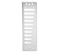 RASTKY Pettine per Arpa Blues a 10 Fori per Armonica SP20, Materiale Leggero in Lega di Alluminio, Lucidatura Fine, Colore Oro, Set a 1 Pin, Ideale per Suonatori di Armonica (SILVER)