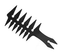 RASTKY Pettine per Capelli a Doppia Faccia, Pettini in Plastica retrò, Scorrevolezza Morbida, Denti Larghi per Acconciature Uomo (BLACK)