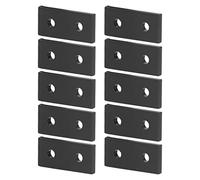 RASTKY Piastre di Collegamento a 2 Fori in Lega di Alluminio Anticorrosione da 10 Pezzi per Tavoli, Scaffali, Macchinari Industriali (2020)