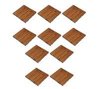 RASTKY Piastrelle Per Ponte Ad Incastro 10 Pezzi Blocchi Per Pavimenti in Legno Piastrelle Per Giunzioni Per Pavimenti Per in Terrazza Balcone in Legno Per Tutte le Condizioni Atmosferiche Strumenti