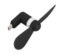 RASTKY Piccola Ventola Micro USB per Telefoni, Lama Ecologica Super per Regali Scolastici Verde (BLACK)