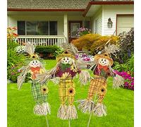 RASTKY Piccolo Ornamento Spaventapasseri Alla Moda da 15,7 Pollici Decorazione Autunnale per il Ringraziamento di Halloween per il Club Bar del Giardino di Casa