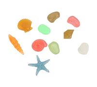 RASTKY Pietra Luminosa Multicolore 10 Conchiglie Paesaggistiche Che Si Illuminano Al Buio per Acquario, Emettono Luce Al Buio, Materiale Plastico