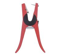 RASTKY Pinza per Etichette Auricolari per Bestiame in Acciaio Rosso, Manico Antiscivolo, Strumento di Identificazione per Maiale, Mucca, Pecora, per la Quarantena della Carne