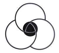 RASTKY Plafoniera Minimalista con Telecomando per Sala da Pranzo, Plafoniera Versatile Dimmerabile per Montaggio a Incasso, Dimensioni 21,7 Pollici (BLACK)