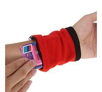 RASTKY Portafoglio da Polso da Corsa con Closure - Busta da Jogging Sportiva per Esterni - (rosso)