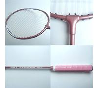 RASTKY Racchetta da Badminton in Metallo con Controllo Ad Alta Precisione per Intrattenimento Casual, Maneggevolezza Rapida per Adulti, 2 Racchette da Badminton (Dea Rosa)