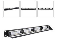RASTKY Raccontaggio Cavo del Cavo del Pannello Patch di Dati a 24 Porta 6-10 G Senza Punzonatura Rack Mount 19 Pollici
