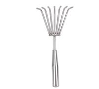 RASTKY Rastrello a Mano Piccolo in Acciaio Inossidabile Rastrello per Terreno Facile da Usare per gli Appassionati di Giardinaggio e i Bagnanti