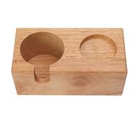 RASTKY Resistente Supporto per caffè in Legno Protafilter Stazione di Pigiatura Dal Design Bellissimo per gli Amanti del caffè Legno di Faggio 7,01x3,70x2,83 Pollici (Burlywood)