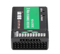 RASTKY Ricevitore FS-iA10B di Alta qualità con Porta IBus, Ricevitore 10 Canali da 2,4 GHz, Doppie Antenne per Elicottero RC, Indicatore Luminoso Dell'aliante per il Monitoraggio dello Stato in