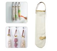 RASTKY Sacchetti a Rete per Aglio Scavati Borsa Portaoggetti Sospesa per Frutta e Verdura, Design Squisito per Cucire, Adatto per Frutta e Verdura, Uso Duraturo, 1 X Borsa a Rete Sospesa