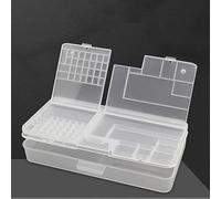 RASTKY Scatola Portaoggetti con Componenti Trasparenti Resistente All'usura Design Trasparente Facile Gestione 7,3x3,7x1,4 Pollici