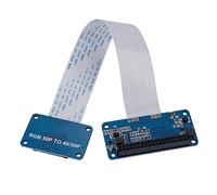 RASTKY Scheda Adattatore per Driver LCD RGB Supporto da 40 Pin a 50 Pin LCD da 5 "7" 10.1 "per Operativo Raspbian PCB Blu 1 Scheda CAPPELLO Rpi RGB, FFC
