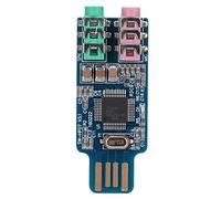 RASTKY Scheda Audio USB Senza Driver Adattatore Audio Portatile CM108, Auricolari a Guida Diretta, per Viaggiatori e Amanti della Musica