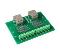 RASTKY Scheda Connettore Ethernet RJ45 Fissaggio Affidabile Apparecchiature di Rete Utilizzo Terminali 3,81 Mm Installazione su Guida DIN