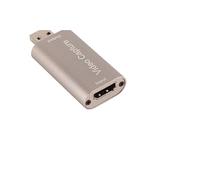 RASTKY Scheda di Acquisizione Video Portatile 4K 60Hz USB3.0 AWG26 Supporto Cavo per Registrazione Didattica VLC Lega di Alluminio 1,5 Once