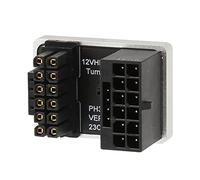 RASTKY Scheda Grafica per PC Desktop Adattatore Angolato da 180 Gradi, Connettore Ad Angolo di Svolta a U da 16 Pin Maschio a 16 Pin Femmina in Lega di Alluminio, Adattatore di Alimentazione GPU