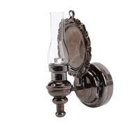 RASTKY Sconce da Parete a LED per Casa delle Bambole in Miniatura Artigianato Squisito Design Illuminante Regalo Giocattolo per gli Amanti delle Arti e dei Mestieri, Decorazione in Scala 1:12 (BLACK)