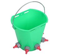 RASTKY Secchio per Alimentazione del Latte per Agnello da 8 Litri MP69 Capezzoli Multipli in Plastica Bovini Ad Alta capacità Ovini Bestiame Tre Capezzoli Secchio per Alimentazione del Latte per (#4)