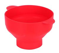 RASTKY Secchio per Popcorn Pieghevole in Silicone con Manico Ciotola per Popcorn per Microonde Facile da Pulire per gli Amanti dei Film in Ufficio (Con manico - nuovo rosso)
