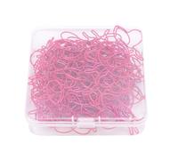 RASTKY Segnalibri a Forma di Ape Segnalibro di Graffette Decorative Multifunzionali a Forma di Ape in Ferro con Segnalibro di Graffette Trasparenti a di (PINK)