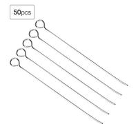 RASTKY Set da 50 Pezzi con Ansa per Inoculazione di Colture Batteriche in Nichelcromo, Comodo da Usare per il Rilevamento Microbico, la Microbiologia Cellulare, il Materiale in Nichelcromo