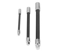 RASTKY Set di 3 Barre di Prolunga per Prese Flessibili con Portapunte Magnetico per Riparazioni Automobilistiche, Prolunga Durevole per Trapano in Acciaio per Molle, 1/4 Pollici 3/8 Pollici 1/2