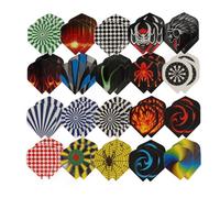 RASTKY Set di 60 Alette per Freccette Durevoli per Freccette con Punta Morbida con Punta in Acciaio, di Forma Standard, Materiale Pet, Buona compatibilità, Appassionati di