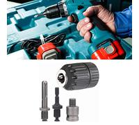 RASTKY Set di Adattatori per Mandrino per Trapano a Percussione, Connessione con Codolo Esagonale di Dimensioni Precise per Martelli Perforatori, Compatibile con la Maggior Parte delle Marche