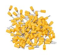 RASTKY Set di Ghiere da 100 Pezzi Kit di Connettori Terminali per Cavi Facili da Crimpare per L'industria Energetica 48A PTV5.5-13 Giallo Dimensioni 12-10 AWG