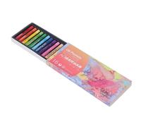 RASTKY Set di Pastelli a Olio a 16 Colori Vivaci, Copertura Forte per Graffi e Stencil di illustrazioni. 16 Pastelli a Olio