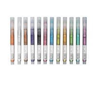 RASTKY Set di Penne Art Mark Pennarelli Metallici con Glitter Scintillanti per Carta Nera da Disegno per Diario, Creazione di Biglietti per Scrapbooking per Artisti 12 Colori (12 colori)