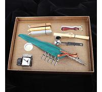 RASTKY Set di Penne in Stile Vintage con Penna e Bottiglia D'inchiostro, per Colleghi anziani. Esperienza di Scrittura, Design retrò (verde scuro)