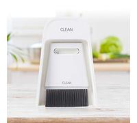 RASTKY Set di per Scopa Compatta Spazzola per Pulizia Efficiente della Scrivania per Tastiera di Computer - Blu Navy, 7,7 X 5,2 Pollici, Ideale per Spazi di Lavoro in Ufficio (Bianco grigio)