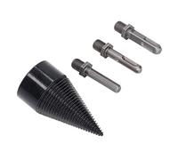 RASTKY Set di Punte per Trapano Conico Ad Alta Durezza Rapida Separazione dei Tronchi con Rivestimento in Ti, Gambo Esagonale/Quadrato/Rotondo, Pronto per Trapani Elettrici, Spaccatura di Legni (38