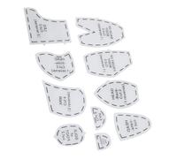 RASTKY Set di Righelli per Modello di Cartamodello per Orsetto in Memoria con Acrilico Tagliato con Perizia, Applicazione Versatile per Vari Scopi, Taglio Facile di Pezzi di Orsetti Colorati | per