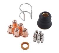 RASTKY Set di Ugelli per Elettrodi Kit di Materiali di Consumo per Cannello da Taglio Robusto per S45, Realizzato in Materiale di Rame Rosso, Adatto per gli Appassionati di Saldatura