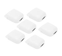 RASTKY Set Organizer Adesivo per Supporto Telecomando Montato a Parete, Porta Telefono in Plastica Premium con Porta di Ricarica per Ufficio, Aula, Hotel, 6 Pezzi, Come Mostrato in Figura (WHITE)