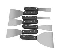 RASTKY Set Versatile di Coltelli per Gesso Set di Coltelli per Stucco in Acciaio per Strumenti di Verniciatura per Legno per Cartongesso per Falegnami e Artigiani 7 Pezzi