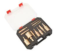 RASTKY Set Versatile di Punte da Trapano Brasate da 12 Pezzi per il Taglio Preciso di Fori nel Marmo Granito, Installazione Facile e Durevole, Smeriglio, Acciaio Ad Alto Tenore di Carbonio - Ideale