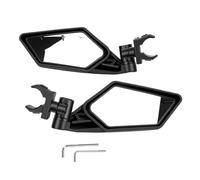 RASTKY Specchietto Laterale UTV, Specchio Convesso Pieghevole | Lente Convessa Regolabile Pieghevole, Supporto per Roll Bar da 1,5-2 Pollici, Resistente Agli Urti per le Corse Fuoristrada