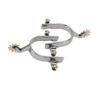 RASTKY Speroni per Cavalli Speroni in Corda Durevoli in Acciaio Inossidabile per Stivali da Equitazione, da Equitazione Leggeri da 2 Pezzi per Ranch di Addestramento di Cavalli, 5,5x3,5x0,8 Pollici